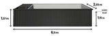 Contenedor piscina premium